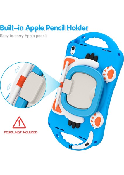 iPad 10.9 (2022) Koruyucu Pc Silikon Döner Tekme Standı Saplı Düşmeyi Önleyici Tablet Kılıfı (Yurt Dışından) modelleri