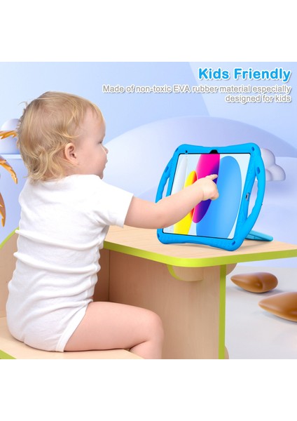 iPad 10.9 (2022) Koruyucu Pc Silikon Döner Tekme Standı Saplı Düşmeyi Önleyici Tablet Kılıfı (Yurt Dışından) fırsatları