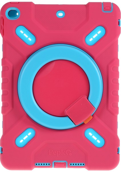Silikon Plastik Çocuk Çift Koruyucu iPad 10.2 (2021 2020 2019) Standlı Rose Tablet Kılıfı (Yurt Dışından)