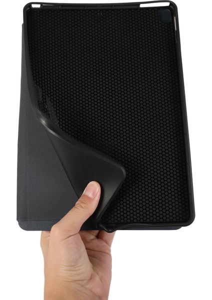 iPad 10.2 (2019 2020 2021) Pu Deri Çevirin Otomatik Uyandırma uyku Stand Tablet Kılıfı (Yurt Dışından)