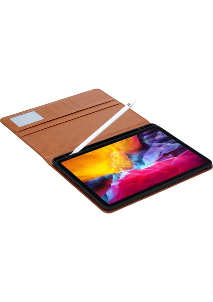 Pu Deri Cüzdan Standı iPad Pro 12 9 Inç (2018) Şarap sı Tablet Kılıfı (Yurt Dışından) indirimleri