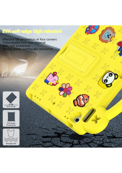 iPad 10.2 (2019 2020 2021) Taşınabilir Eva stand'lı Çizilmez Tablet Kılıfı (Yurt Dışından)