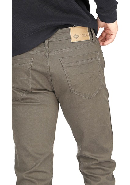 Normal Bel Slim Straight Haki Erkek Chino Pantolon 251 Lcm 221002 Jagger Haki