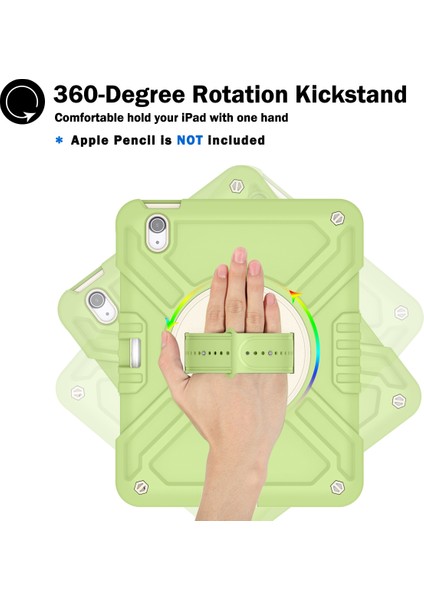 Forestl Digital iPad Air 11 (2024) X Shaped Serisi stand Pc Omuz Askılı Silikon Tablet Kılıfı (Yurt Dışından)