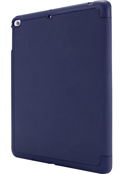 iPad Air (2013) AIR 2 Pu Deri Tpu Üçe Katlanmış Stand Kalem Yuvalı Tablet Kılıfı (Yurt Dışından)