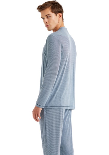 Mavi Erkek Pijama Takımı 40636