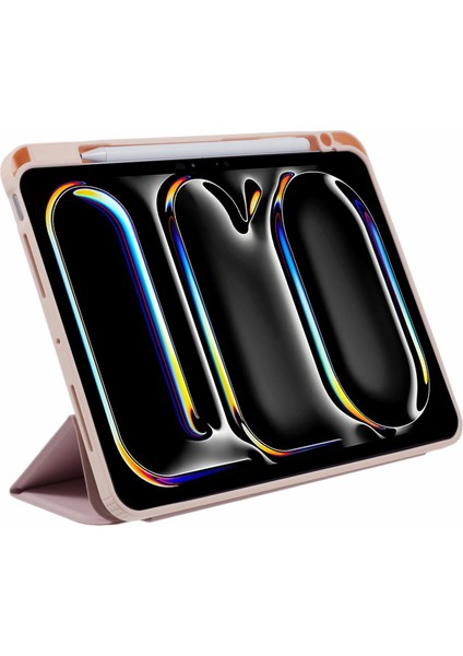 iPad Pro 11 (2024) Üç Katlı Standlı Arka Deri Kalem Yuvası Tablet Kılıfı (Yurt Dışından) modelleri