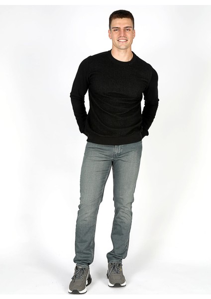 Bisiklet Yaka Siyah Erkek Sweatshırt 251 Lcm 241041 Newdıagonal Siyah