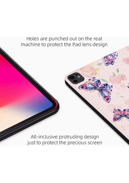 iPad Pro 11 (2024) Desenli Pu Deri Akıllı Folyo Taze Tablet Kılıfı (Yurt Dışından) indirimleri