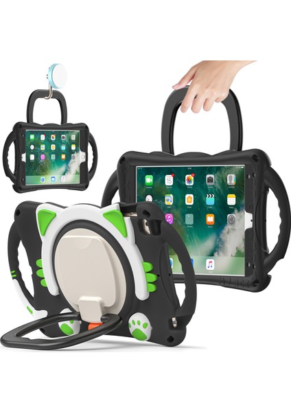 Sağlam Ağır Hizmet 3'ü 1 Arada Döner Tekme Standı Pc iPad Mini 2 3 4 mini (2019) Silikon Koruyucu 7 9 Inç Tablet Kılıfı (Yurt Dışından)