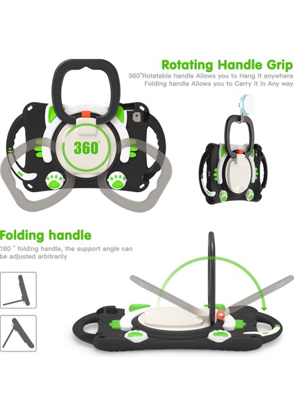 Sağlam Ağır Hizmet 3'ü 1 Arada Döner Tekme Standı Pc iPad Mini 2 3 4 mini (2019) Silikon Koruyucu 7 9 Inç Tablet Kılıfı (Yurt Dışından) modelleri