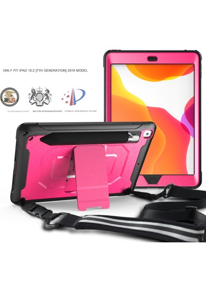 Omuz Askısı Stand Zırh iPad 10.2 (2020 2019 KALEM lı) Rose Tablet Kılıfı (Yurt Dışından) modelleri