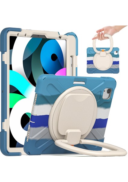 Pc Silikon Stand iPad Air 11 (2024) AIR (2020) AIR (2022) RENKLI Tablet Kılıfı (Yurt Dışından)
