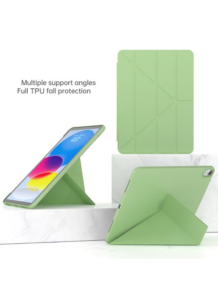 iPad 10.9 (2022) Origami Standı Pu Deri Tpu Koruyucu Düşmeye Dayanıklı Matcha Tablet Kılıfı (Yurt Dışından) indirimleri