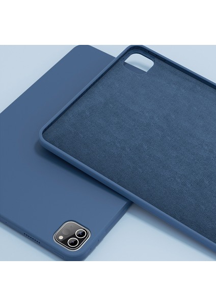Mikrofiber Astar Sıvı Silikon Pc Koruyucu iPad Pro 12.9 Turuncu Tablet Kılıfı (Yurt Dışından)