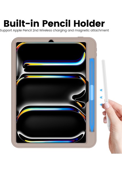 iPad Pro 11 (2024) Stil B Otomatik Uyandırma uyku Pu Deri Kart Tutucu Kalem Yuvası ile Standı Tablet Kılıfı (Yurt Dışından) fırsatları