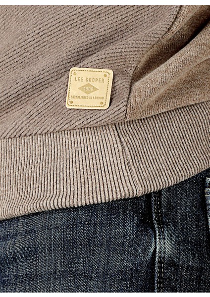 Bisiklet Yaka Koyu Bej Erkek Sweatshırt 251 Lcm 241041 Newdıagonal K. Bej fırsatları