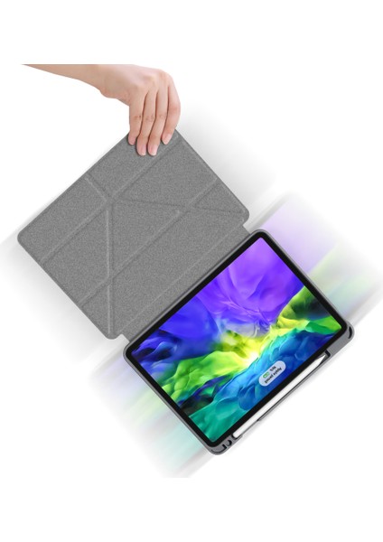 King Kong Serisi Deri Otomatik Uyandırma Uyku iPad Pro 11 Inç (2021 2020 2022) Kalem Tutuculu Stand Tablet Kılıfı (Yurt Dışından)