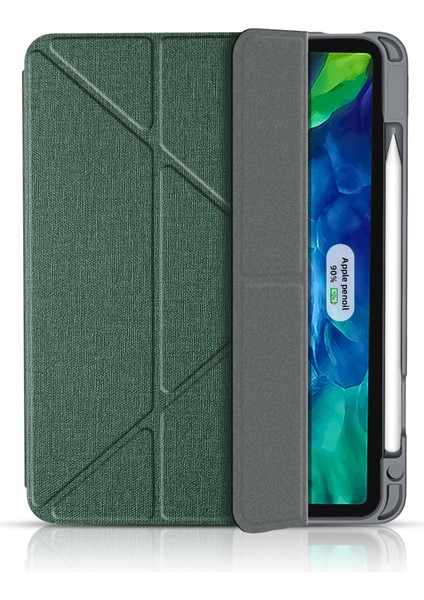 King Kong Serisi Deri Otomatik Uyandırma Uyku iPad Pro 11 Inç (2021 2020 2022) Kalem Tutuculu Stand Tablet Kılıfı (Yurt Dışından)