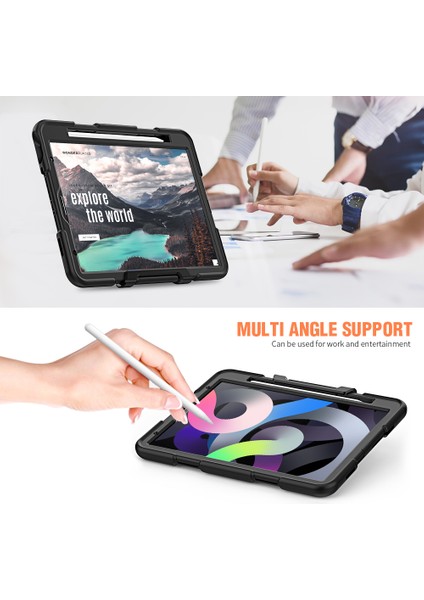 Silikon Pc Hibrit Harika Tamlı iPad Air (2020 2022) Standlı Tablet Kılıfı (Yurt Dışından) indirimleri