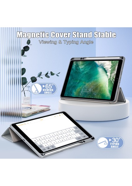 iPad 10.2 (2019 2020 2021) Üç Katlı Standlı Deri Tablet Kılıfı (Yurt Dışından) fırsatları