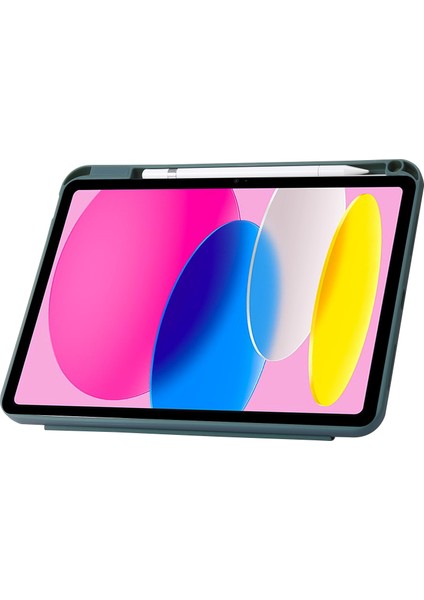 Origami Standı iPad 10.9 (2022) Otomatik Uyandırma uyku Pu Deri Akrilik Tam Koruma Gece Yarısı i Tablet Kılıfı (Yurt Dışından) fiyatları
