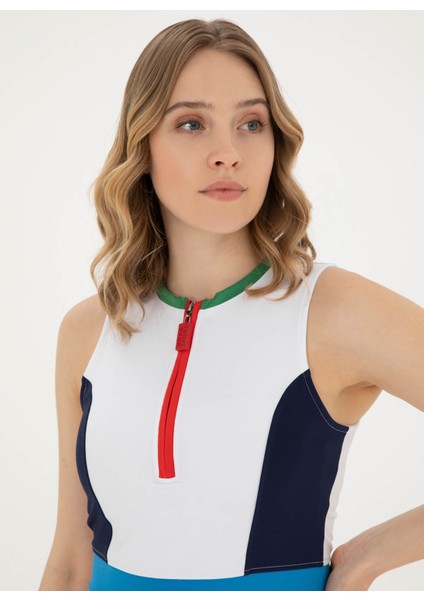 Bisiklet Yaka Beyaz Kadın T-Shirt PELE-S fiyatları