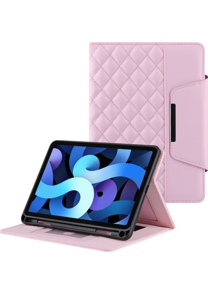 Düşmeyi Önleyici Nakış Izgaraları Deri Standı Cüzdan iPad Mini (2019) 7.9 Inç mini 4 5 Tablet Kılıfı (Yurt Dışından)