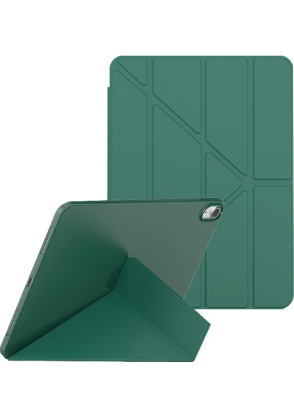 iPad 10.9 (2022) Origami Standı Pu Deri Tpu Koruyucu Düşmeye Dayanıklı Tablet Kılıfı (Yurt Dışından)