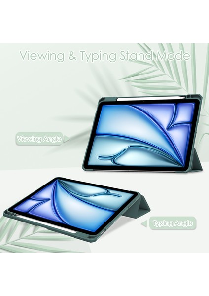 iPad Air 11 (2024) Pu Deri Otomatik Uyandırma Uyku Koruyucu Kalem Yuvası Ile Tablet Kılıfı (Yurt Dışından) modelleri