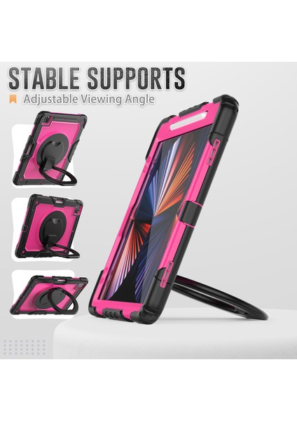 iPad Pro 12.9 360 Derece Dönen Tekme Standı Pc Omuz Askılı Silikon Koruyucu Tablet Kılıfı (Yurt Dışından) indirimleri