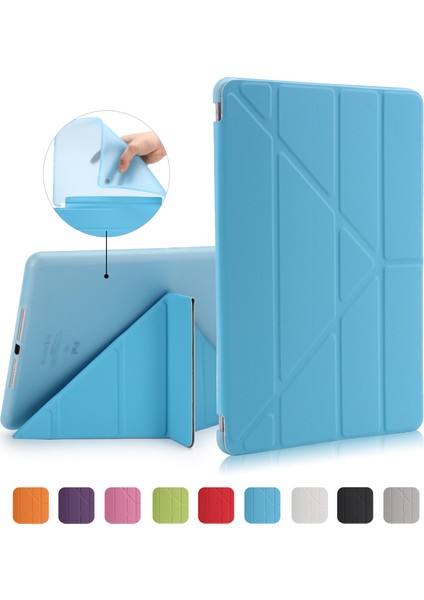 iPad 9.7 (2018 2017) Akıllı Pu Deri Tpu Origami Standı Tablet Kılıfı (Yurt Dışından)