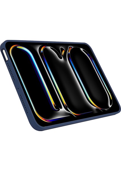 iPad Pro 11 (2024) Düşmeyi Önleyici Koruyucu Sıvı Silikon Tablet Kılıfı (Yurt Dışından)