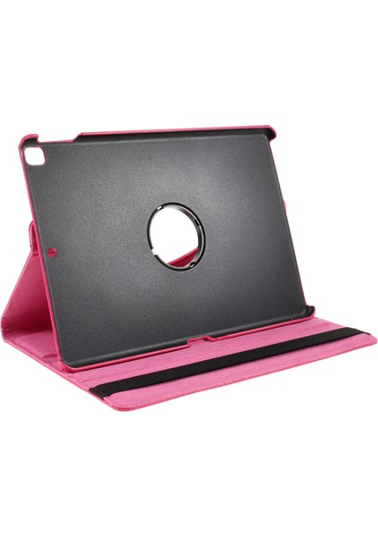 iPad 10.2 (2019 2020 2021) 360 Döner Standlı Deri Litchi Tahıl Tablet Kılıfı (Yurt Dışından)