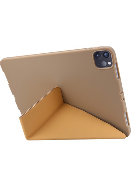 Forestl Digital iPad Pro 11 (2024) Origami Standı Pu Deri Otomatik Uyku uyandırma ile Silikon Tablet Kılıfı (Yurt Dışından)