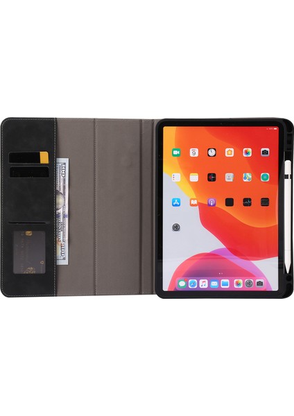 iPad Air 11 (2024) Cüzdan Deri Kalemli Yuvası Tablet Kılıfı (Yurt Dışından)