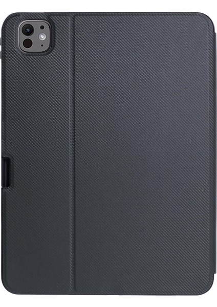 iPad Pro 13 (2024) Pu Deri Destekli Tpu Stand Ordu i Tablet Kılıfı (Yurt Dışından)