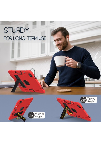 iPad Pro 13 (2024) Silikon Pc stand Tablet Kılıfı (Yurt Dışından)