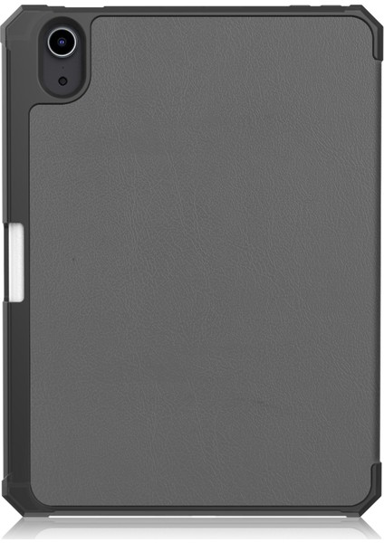 Çizilmez Üç Katlı Stand Pu Deri iPad Mini 6 (2021) Kalem Yuvalı Akıllı Koruyucu Tablet Kılıfı (Yurt Dışından)