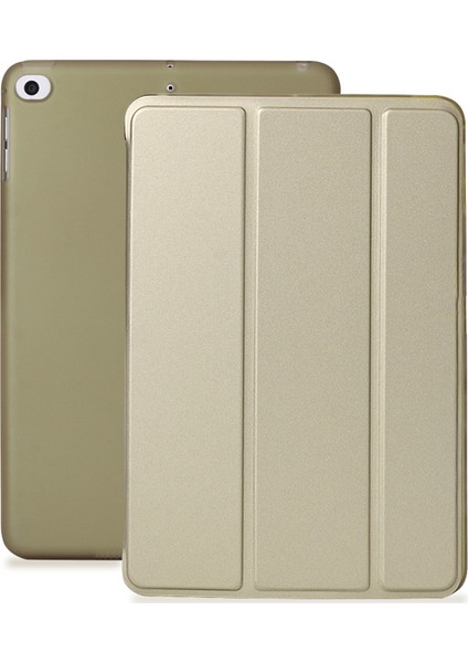 Nappa Deri Pu Deri Tpu Üç Katlı Stand iPad Mini (2019) 7.9 Inç ipad Mini 4 Tablet Kılıfı (Yurt Dışından)