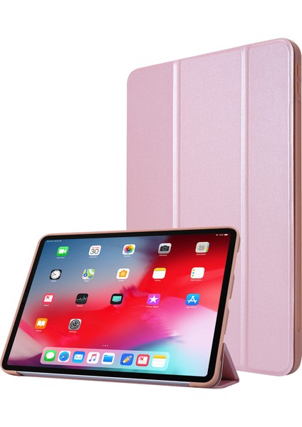 Üç Katlı Stand Silikon Pu Deri iPad Pro 11 Inç (2021) Tablet Kılıfı (Yurt Dışından)