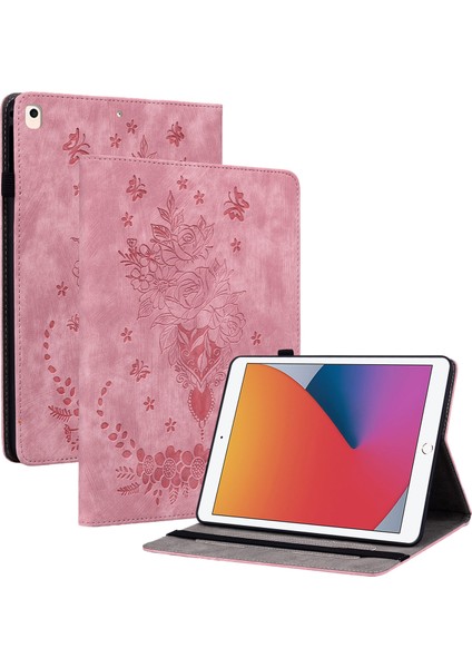 iPad Air (2013) AIR 2 Pu Deri Standı Baskılı Kart Yuvası Ile Tablet Kılıfı (Yurt Dışından)