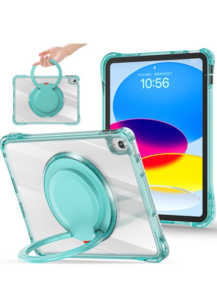 iPad 10.9 (2022) Döner Kolu Kavrama Tpu Pc Tablet Kılıfı (Yurt Dışından)
