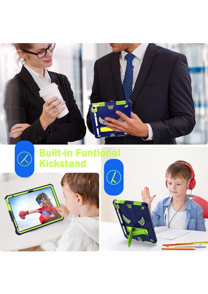 iPad 10.9 (2022) Koruyucu Düşme Önleyici Örümcek Stili Pc Silikon Askılı Stand Lacivert Tablet Kılıfı (Yurt Dışından) indirimleri