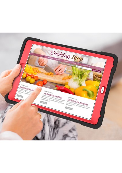 360° Dönebilen Tekme Standı Pc Silikon Hibrit Apple iPad Hava hava 2 stand Tablet Kılıfı (Yurt Dışından) indirimleri