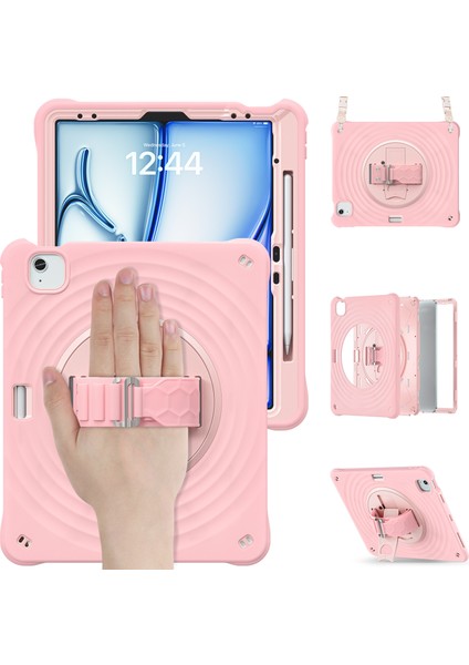 iPad Air 13 (2024) Standı El Askısı Omuz Askılı Tablet Kılıfı (Yurt Dışından) modelleri