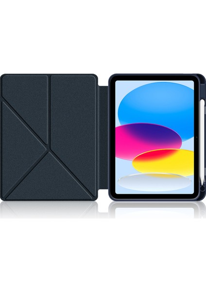 iPad 10.9 (2022) IPAD 10. Nesil Origami Standı Pu Deri Otomatik Uyandırma uyku Kalem Yuvası Koruyucu Tablet Kılıfı (Yurt Dışından) fiyatları