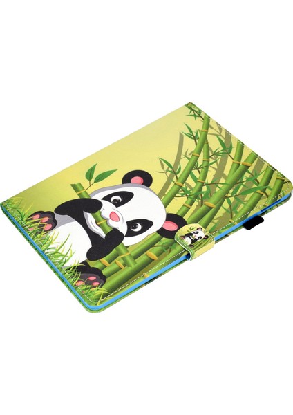 Air 11 (2024) AIR (2020 2022) Pu Deri Standlı Desen Baskı Panda Tablet Kılıfı (Yurt Dışından)
