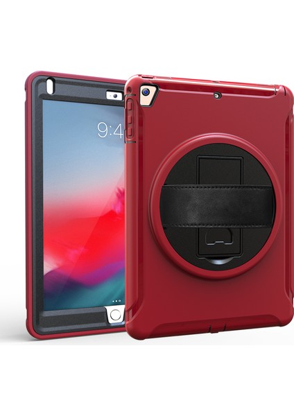 360 Derece Dönebilen Tpu Pc iPad 9.7 (2018) 9.7(2017) Standlı ve Ayarlanabilir El Askılı Tablet Kılıfı (Yurt Dışından)