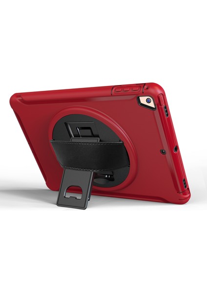360 Derece Dönebilen Tpu Pc iPad 9.7 (2018) 9.7(2017) Standlı ve Ayarlanabilir El Askılı Tablet Kılıfı (Yurt Dışından)